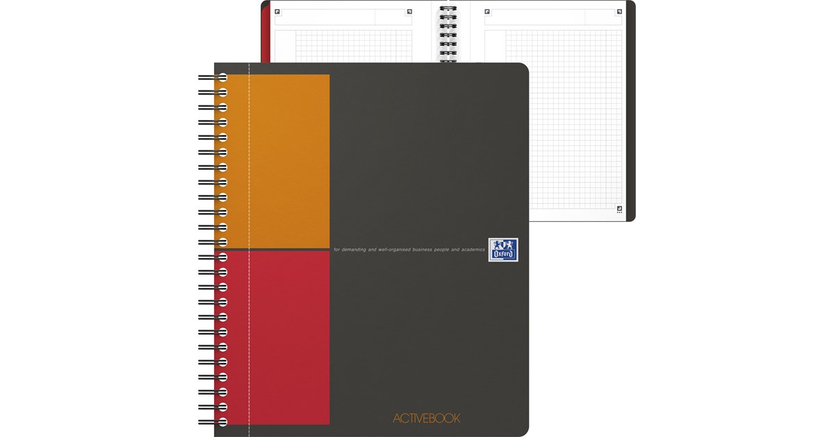 Activebook OXFORD 100102880 - International Activebook A5+, kariert 5 mm, 80 Blatt