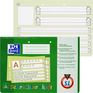 OXFORD Schule Schreiblernheft A4 quer, 16 Blatt, Lineatur SL