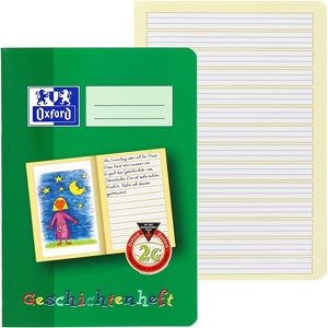 OXFORD Schule Geschichtenheft A5, 16 Blatt, Lineatur 2G