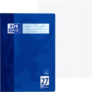 OXFORD Schule Schulheft A4, 16 Blatt, Lineatur 27 (liniert mit Rand links und rechts)