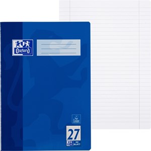 OXFORD Schule Schulheft A4, 32 Blatt, Lineatur 27 (liniert mit Rand links und rechts)
