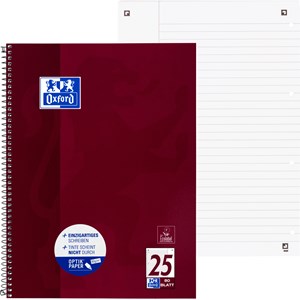 OXFORD Schule Collegeblock A4+ (220 x 295 mm), 80 Blatt, liniert mit weißem Rand rechts