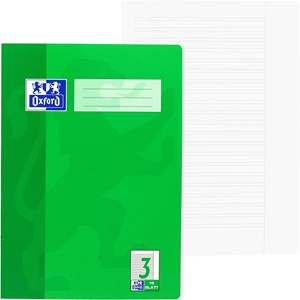 OXFORD Schule Schulheft A4, 16 Blatt, Lineatur 3 mit Rand rechts