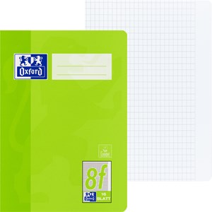 OXFORD Schule Schulheft A5, 16 Blatt, Lineatur 8f (rautiert mit Rand rechts), Optik Paper®