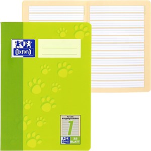 OXFORD Schule Schulheft A5, 32 Blatt, Lineatur 1, Optik Paper®