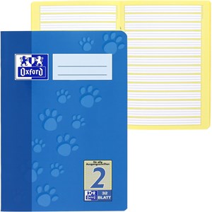 OXFORD Schule Schulheft A5, 32 Blatt, Lineatur 2, Optik Paper®