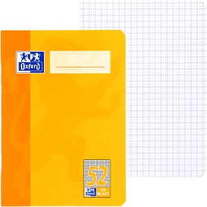 OXFORD Schule Oktavheft A6, 32 Blatt, Lineatur 52 (kariert), Optik Paper®