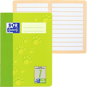 OXFORD Schule Schulheft A5, 16 Blatt, Lineatur 1, Optik Paper®