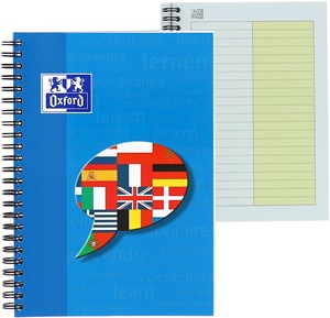 OXFORD Schule Vokabel-Coach A5, 48 Blatt, Vokabel-Lineatur, rechte spalte gelb