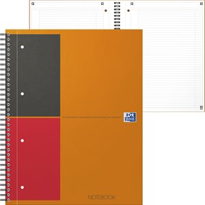 OXFORD International Notebook A4+, liniert 6 mm, 80 Blatt