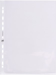 Oxford Prospekthüllen Premium A4, PP 0,12 mm, glasklar, oben offen, 25 Stück im Beutel