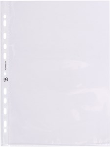 Oxford ELBA Prospekthüllen Premium A4, PP 0,11 mm, glasklar, oben offen, 100 Stück im Karton