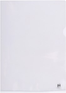 Oxford ELBA Sichthüllen Premium A4, PP, 0,15 mm, glasklar, oben und rechts offen, mit Griffloch, 100 Stück im Karton