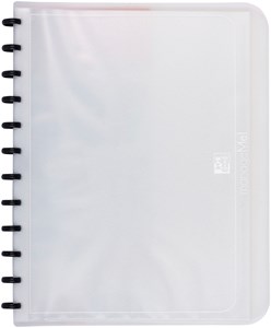 Oxford manageMe! Ringmappe mit vario-zipp-Prinzip, mit 25 Hüllen, Ring-Durchmesser 21 mm, farblos