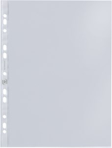 Oxford Prospekthüllen Economy A4, PP 0,06 mm, glasklar, oben offen, 100 Stück im Karton