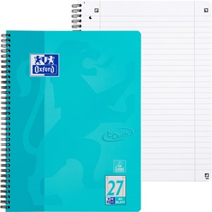 Oxford Touch Collegeblock A4+ L.27 aqua, 80 Blatt