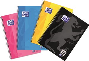 Oxford Touch Collegeblock A4+, L28, sortiert, 80 Blatt, 10er Pack