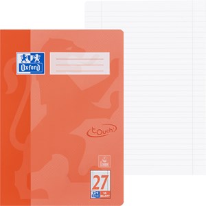 Oxford Touch Schulheft A4 16 Blatt Lineatur 27, Koralle, 16 Blatt