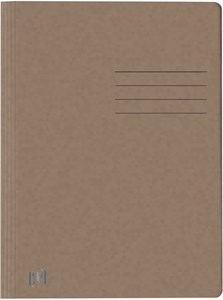 Oxford Schnellhefter TOP FILE+, A4, aus 390 g/m² Karton, für ca. 200 DIN A4-Blätter, mit aufgedrucktem Beschriftungsfeld auf Vorder- und Rückseite, für kaufm. oder Amtsheftung, braun