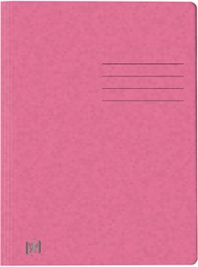 Oxford Schnellhefter TOP FILE+, A4, aus 390 g/m² Karton, für ca. 200 DIN A4-Blätter, mit aufgedrucktem Beschriftungsfeld auf Vorder- und Rückseite, für kaufm. oder Amtsheftung, rosa