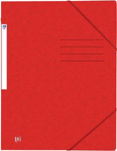 Oxford Eckspannmappe TOP FILE+, A4, 390 g/m² Karton, rot