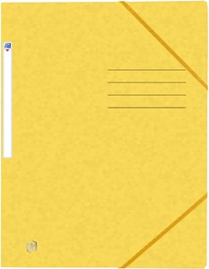 Oxford Eckspannmappe TOP FILE+, A4, 390 g/m² Karton, gelb