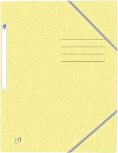 Oxford Eckspannmappe TOP FILE+, A4, 390 g/m² Karton, pastell gelb