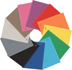 Oxford Schnellhefter TOP FILE+, A4, 390 g Karton, für ca. 200 DIN A4-Blätter, sortiert mit 12 Farben. 25er Pack
