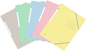 Oxford Top File + A4 Eckspannermappe sortiert pastell, 25er Pack