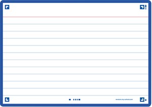 Oxford Flash 2.0, 105x148mm, 80 Blatt, liniert, marineblau