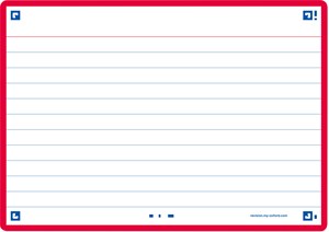 Oxford Flash 2.0, 105x148mm, 80 Blatt, liniert, rot