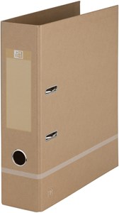 Oxford Ordner "Touareg" A4, aus recyclefähigem Material, Rückenbreite 8 cm, beige mit weißem Streifen