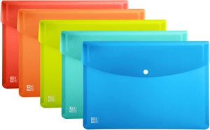 Oxford URBAN Brieftaschen, DIN A5, PP, transluzent, sortiert, 5er Pack