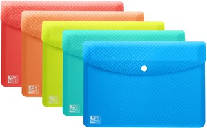 Oxford URBAN Brieftaschen, DIN A6, PP, transluzent, sortiert, 5er Pack