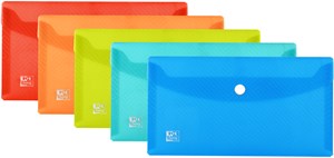 Oxford URBAN Brieftaschen, DIN Lang, PP, transluzent, sortiert, 5er Pack
