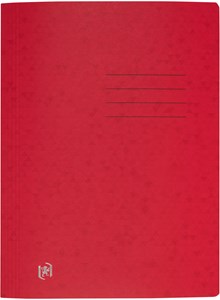 Oxford Schnellhefter TOP FILE+, A4, aus 390 g/m² Karton, für ca. 200 DIN A4-Blätter, mit aufgedrucktem Beschriftungsfeld auf Vorder- und Rückseite, für kaufm. oder Amtsheftung, dunkelrot