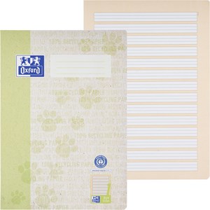 Oxford Recycling Schulheft A4, 16 Blatt, Lineatur 1, Optik Paper®