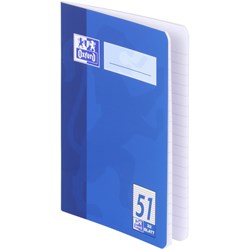 OXFORD Schule Oktavheft A6, 32 Blatt, Lineatur 51 (liniert), Optik Paper®