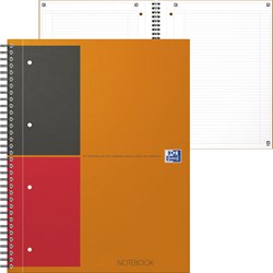 OXFORD International Notebook A4+, liniert 6 mm, 80 Blatt