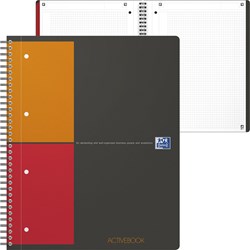 OXFORD International Activebook A4+, kariert 5 mm, 80 Blatt