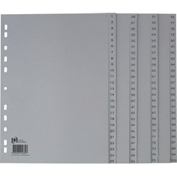 Oxford REGISTER PP A4 100-teilig 1-100