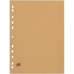 Oxford Register "Touareg" blanko, aus recyclefähigem TCF-Papier, 290 g/m², 6 Blatt, beige