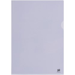 Oxford ELBA Sichthüllen Premium A4, PVC, 0,14 mm, seidenmatt, oben und rechts offen, mit Griffloch, 100 Stück im Karton