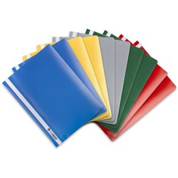 Oxford Schnellhefter A4, PP, für ca. 160 DIN A4-Blätter, sortiert, 10er Pack
