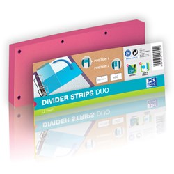 Oxford TRENNSTREIFEN Duo 240x105mm Karton 160G PINK, 60 Stück