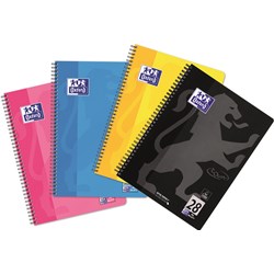 Oxford Touch Collegeblock A4+, L28, sortiert, 80 Blatt, 10er Pack
