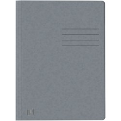 Oxford Schnellhefter TOP FILE+, A4, aus 390 g/m² Karton, für ca. 200 DIN A4-Blätter, mit aufgedrucktem Beschriftungsfeld auf Vorder- und Rückseite, für kaufm. oder Amtsheftung, grau