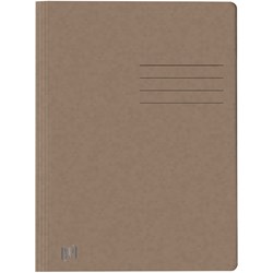 Oxford Schnellhefter TOP FILE+, A4, aus 390 g/m² Karton, für ca. 200 DIN A4-Blätter, mit aufgedrucktem Beschriftungsfeld auf Vorder- und Rückseite, für kaufm. oder Amtsheftung, braun