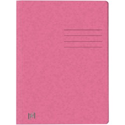 Oxford Schnellhefter TOP FILE+, A4, aus 390 g/m² Karton, für ca. 200 DIN A4-Blätter, mit aufgedrucktem Beschriftungsfeld auf Vorder- und Rückseite, für kaufm. oder Amtsheftung, rosa