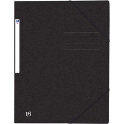 Oxford Eckspannmappe TOP FILE+, A4, 390 g/m² Karton, schwarz